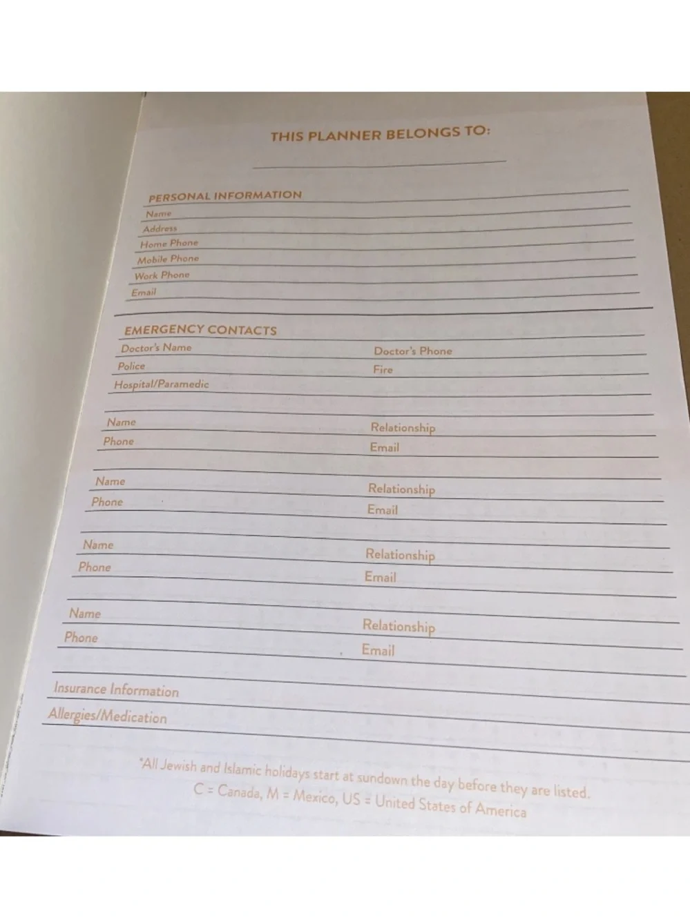 2025 Floral Cover Planner & Agenda 32 Pages 6.75 X 9.5 Paperboard Lot Of 5.